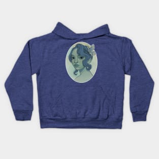 Green Portrait Kids Hoodie